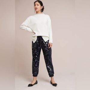 Anthropologie Sequin Joggers